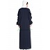 Cape abaya with Bell sleeves- Navy Blue Cape abaya with Bell sleeves- Navy Blue